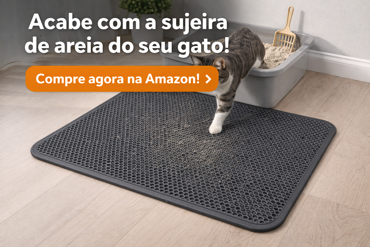 comprar tapete coletor de areia para gatos antiderrapante