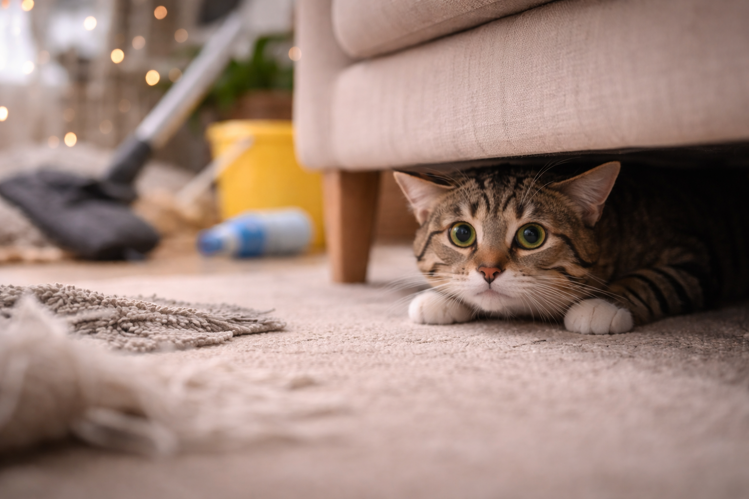 erros comuns ao lidar com gato medroso em casa e ambiente confuso