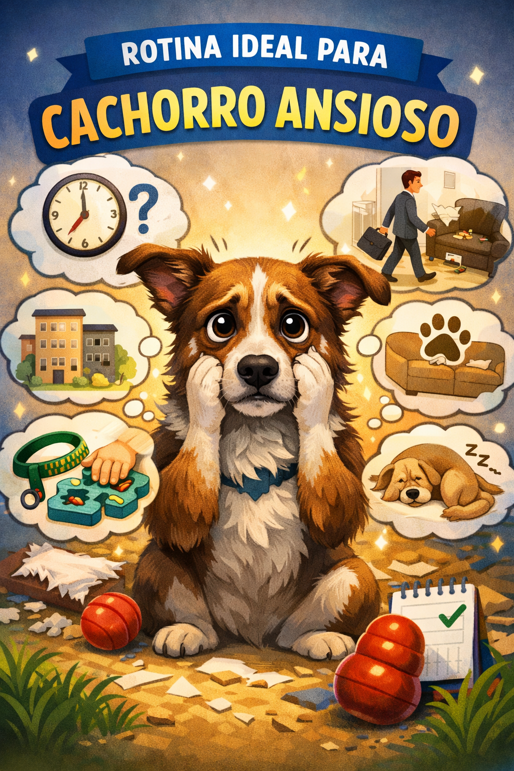 Rotina ideal para cachorro ansioso