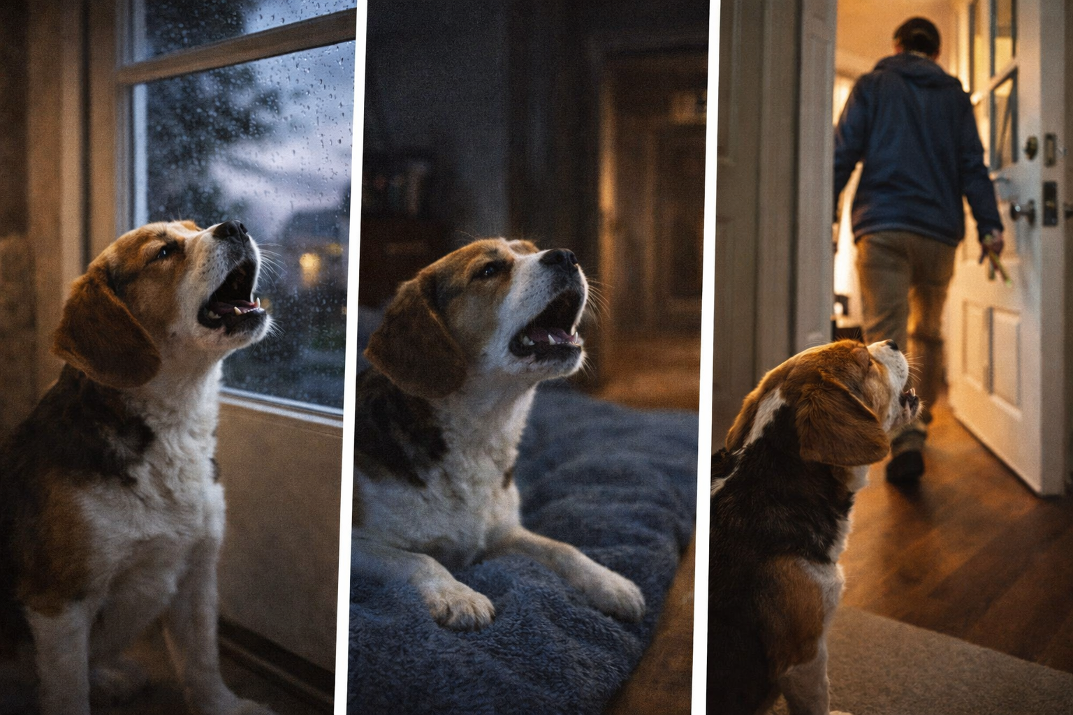 Tipos de choro em cachorro ansioso: sozinho, à noite e quando o tutor vai embora